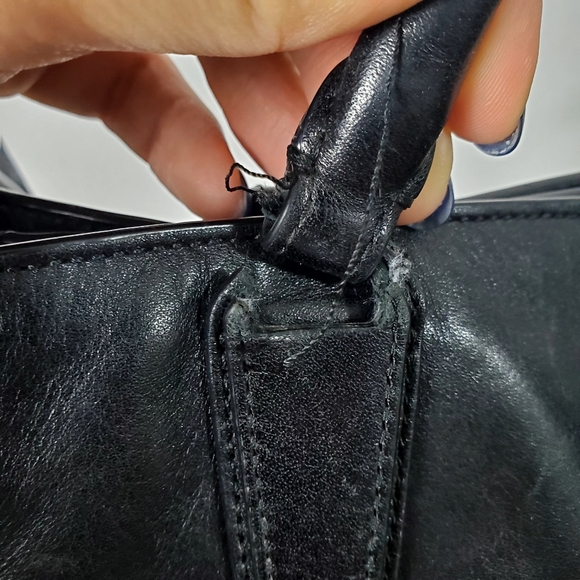 Coach 32291 Borough Bag Black Soft Nappa Leather 2/Way Shoulder Bag - Picture 9 of 16